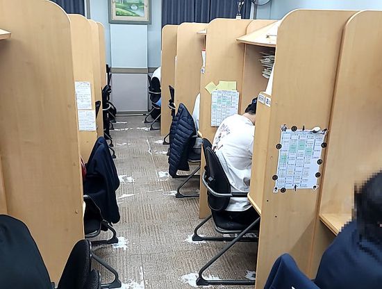 에듀셀파독학기숙학원 남학생캠퍼스 자습실