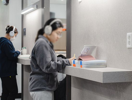 에듀셀파 여학생캠퍼스 자습실