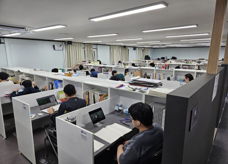 에듀셀파 남학생캠퍼스 자습실