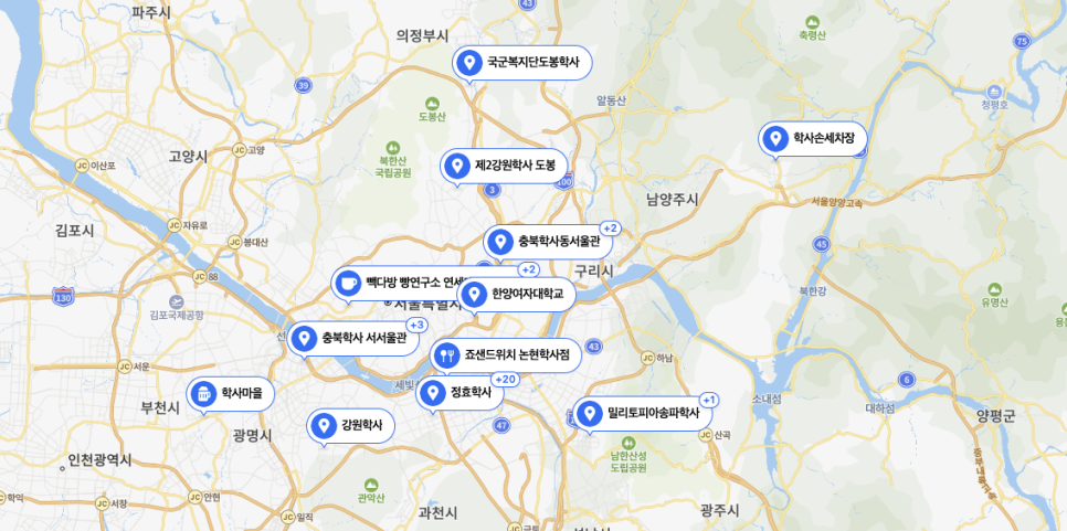 서울내 학사 - 네이버 지도