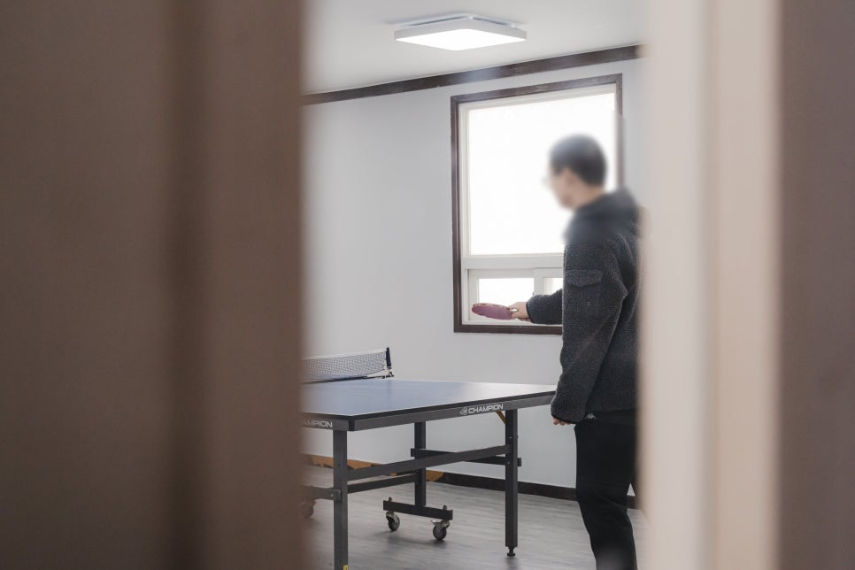 에듀셀파 남학생캠퍼스 탁구장